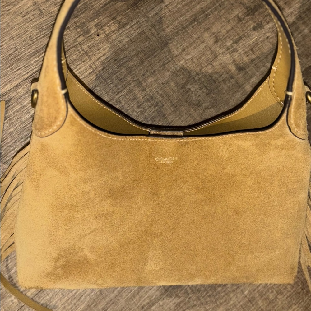Coach Brooklyn 23 Suede Shoulder Bag